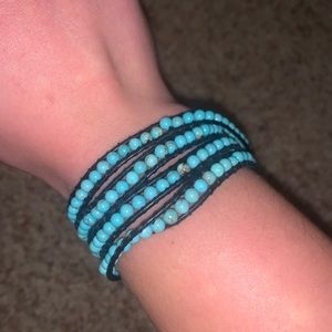 LAST CHANCE turquoise beaded wrap bracelet / necklace